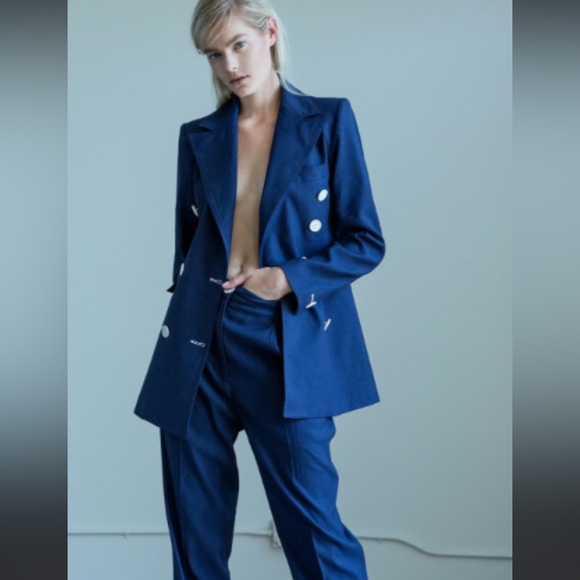 Robert Rodriguez Dark Blue Blazer Size 6 - Picture 1 of 6